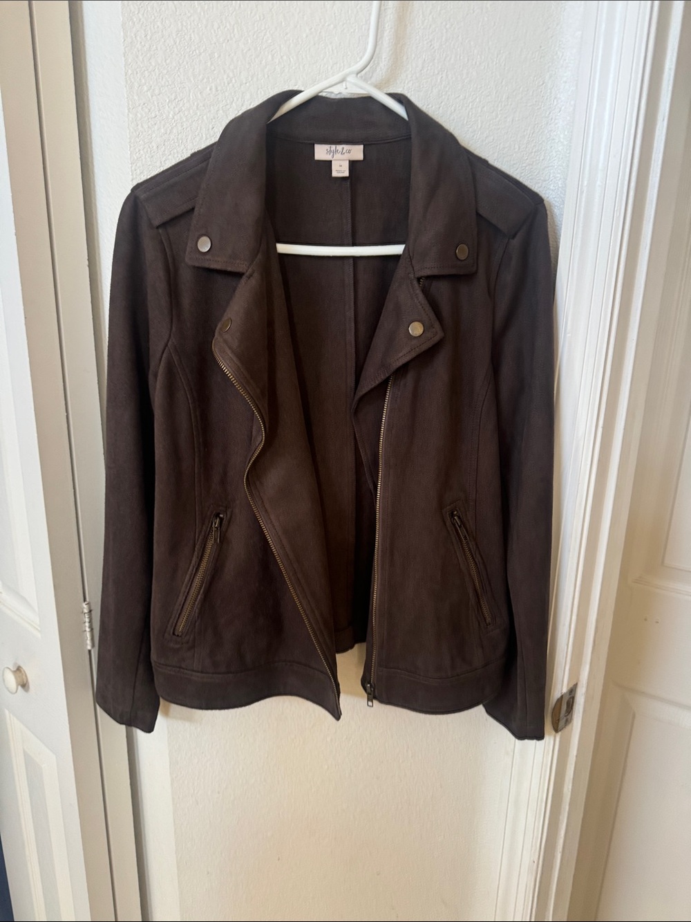 Style & Co  Chocolate Brown Jacket - Soft Surround